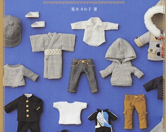 Doll Clothes Pattern Obitsu Boy Doll Clothes Pattern PDF DOWNLOAD Sewing Pattern - Japanese craft book ebook,11cm Obitsu Body Doll Clothes