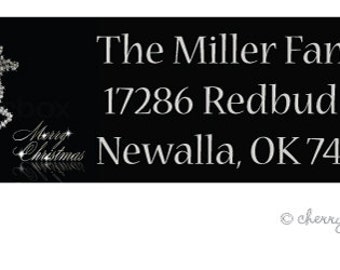 Glammer silver address labels - set of 75