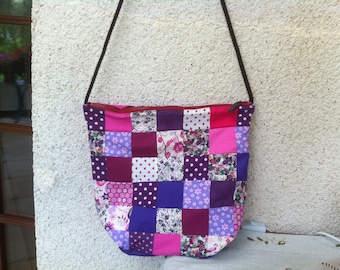 Bag patchwork mauve