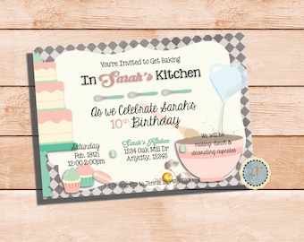 Baking Party Invitation