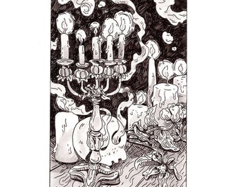 Inktober Original Illustration - Oct 8 2017