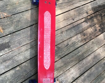 ON SALE!! Vintage Longboard Skateboard Made From Solid Slalom Waterski