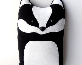 Badger Woodland Plush Stuffed Animal Pillow - Nellie
