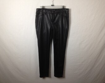 Faux leather pants | Etsy