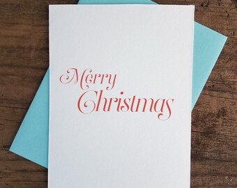 Merry Christmas Letterpress Card