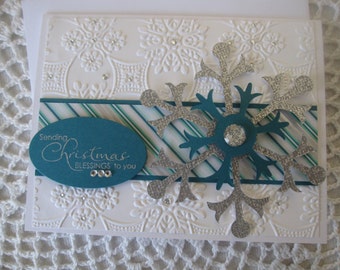 Handmade Greeting Card: Sending Christmas Wishes