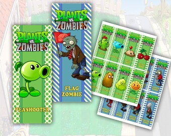 Plants vs Zombies Bookmarks Printable