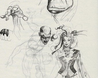 Hulk/Daredevil/etc sketch by Mike McKone