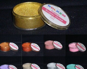 Rolkem Super - Gold - Bronze - Silver - Cooper - Metallic highlighter Luster dust