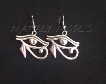 Eye of Ra Silver Earrings