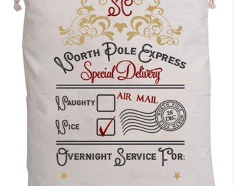 Personalized Santa Sacks