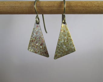 Golden Krystal© Titanium Geometric Dangle Earrings