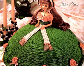 Crochet Pattern Leaflet - Miss May - Gems Of The South Collection - Annie's Attic - Fits 11.5" Fashion Doll