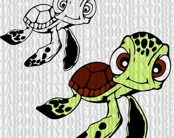 Squirt turtle clipart, Finding Dory svg , Squirt turtle svg, Disney clipart, Squirt turtle eps, turtle eps, Squirt turtle silhouette files