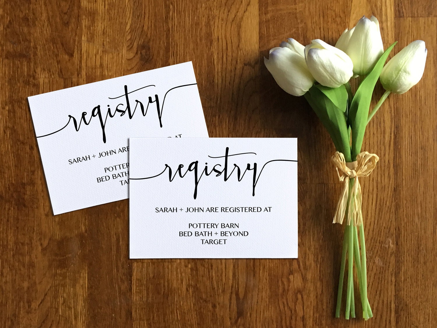 Printable Wedding Registry Card Editable Registry Card