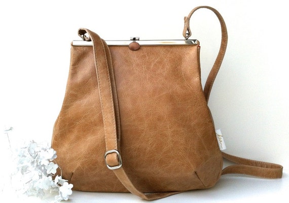 berlin leather bag "CARAMELL" Kaa