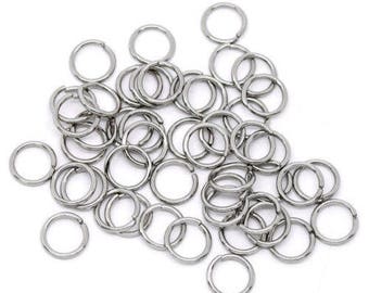 70 rings silver 10 mm x 1 mm, 1 cm