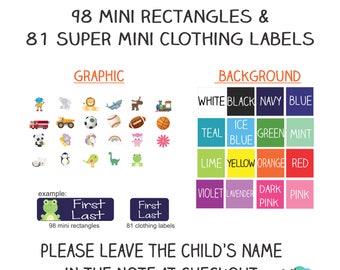 Kids labels | Etsy