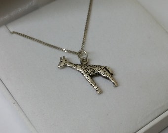 Giraffe charm 925 Silver Pendant SK936