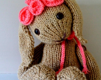 SALE!! Bunny Bobtail knitting pattern