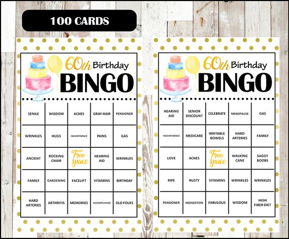 Games For 60th Birthday Party Free