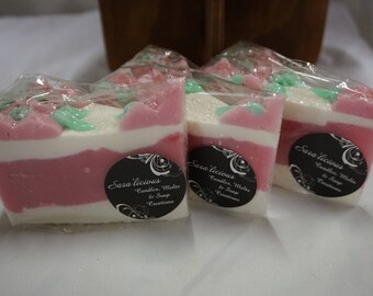 Lilly of the Valley Soap Cake Slice
