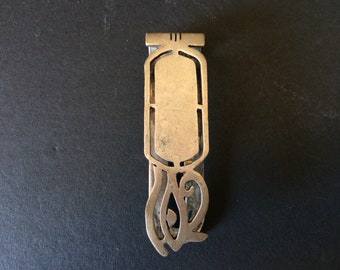 Vintage Money Clip, Art Deco Money Clip, Sterling Silver Money Clip, Handmade - 1930