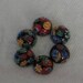 6 pc Vintage Colorful 12 mm Millefiore Round Glass Cabachons #9