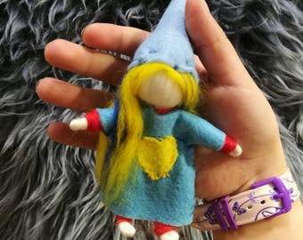 bendy doll, Valentine princess, pocket fairy, Waldorf bendy doll, Waldorf bendable doll, doll house princess, felt bendable doll, elf kendal