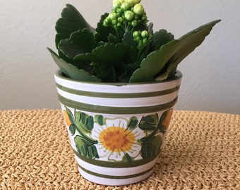 Italian Yellow Flower Pot
