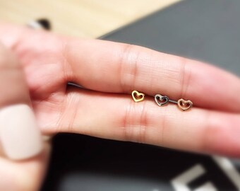 Tiny Heart Piercing/Tragus stud piercing/cutie Piercing
