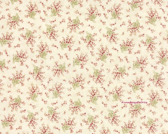 Cottage Chic Fabric, 3 Sisters Favorites Moda 3707 11 China White, Shabby Chic Floral Fabric, Pink Floral Fabric, Cottage Chic Fabric