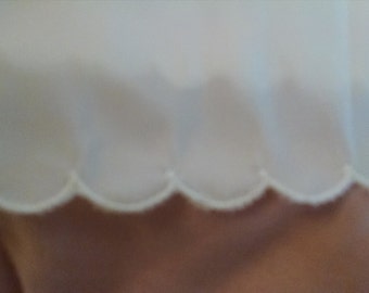 Tailored Long White Half Slip