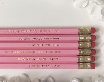 Motivational Pencils Etsy