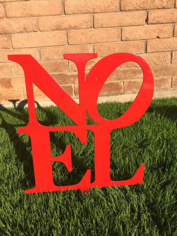Noel Sign 16 Metal Yard Art Christmas Lawn Decor Outdoor