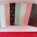 8 sheets sticker fabric. triangles, Garland of flags, zigzag, heart, feather, stains