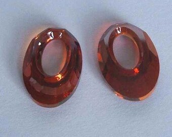 1 SWAROVSKI 6040 HelioS Crystal Pendant RED MAGMA