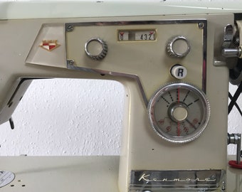 1950's Kenmore Domestic Sewing Machine / Sears Kenmore Sewing Machine / Model nummber 158.480 / Vintage Sewing Machine / Antique Sewing
