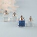 10x10/13x13MM Square Necklace Pendant,Metal Screw Cap and Rubber Seal,Glass Ball Pendant,wish pendant,