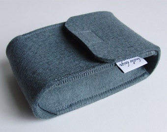Cameracase, wool felt, embroidery