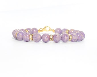 purple bracelet, purple gem bracelet, riverstone bracelets, bracelets, womens bracelets, gift for her