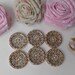12pcs Painted Wood Buttons , Sewing Buttons,25mm 4-Holes Round Shape Wooden Button,Painted Wood Buttons Clothes Accessories