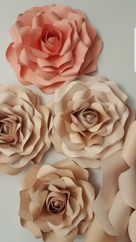 paper flower template small rose pdf file 34 with video