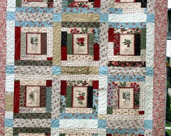 Vintage Christmas Postcards Quilt