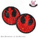 Rebel Alliance Star Wars Inspired Rhinestone Nipple Pasties - SugarKitty Couture