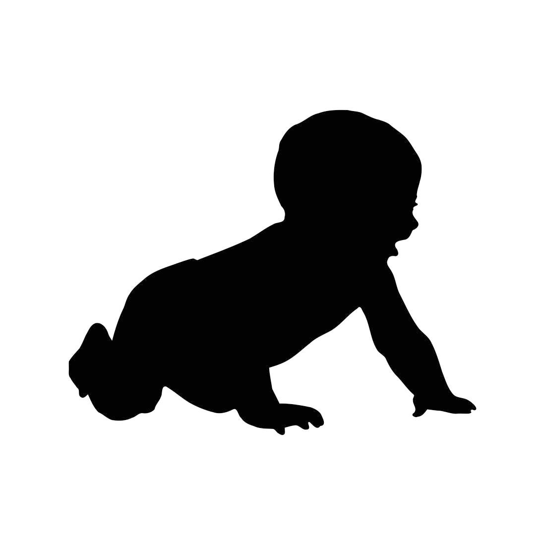 Baby Crawling Child Graphics SVG Dxf EPS Png Cdr Ai Pdf Vector