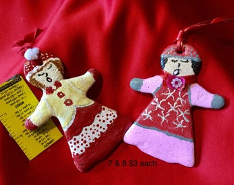 Salt Dough Caroler Ornament