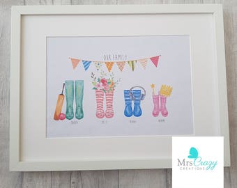 Family welly portrait