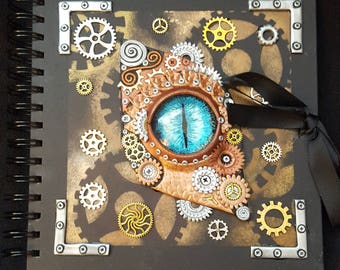 Steampunk Dragon Eye Journal/Scrap Book