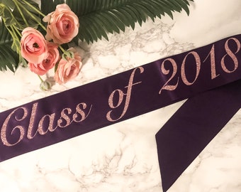 Class of 2018, Graduation Sash